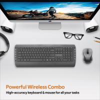 Promate Ergonomic Comfortable Keyboard & Mouse Combo with Palm Rest (ProCombo-10)