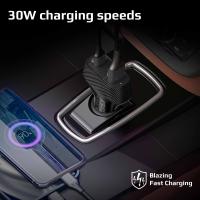 Promate  DriveGear-30W, 30W heavy duty car charger with 2 ultra-fast charging ports