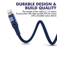 PROMATE Nervelink-i Ultra-Slim Power and Data Cable with Lightning Connector ( BLUE )