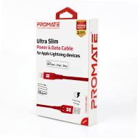 PROMATE Nervelink-i Ultra-Slim Power and Data Cable with Lightning Connector ( RED )