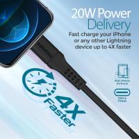 promate PowerLink-300 ( 20W Power Delivery Fast Charging Lightning Cable ) BLACK