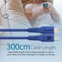 promate PowerLink-300 ( 20W Power Delivery Fast Charging Lightning Cable ) blue