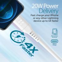 promate PowerLink-300 ( 20W Power Delivery Fast Charging Lightning Cable ) white