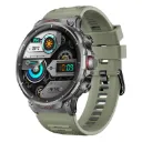 "xWatch-R20.MidnightGreen 1.85"" Round Screen Fitness Tracker Smartwatch w/ BT Calling, IP67, Multi-Sport Modes, Health Sensors, 710mAh battery, Metallic Frame" 