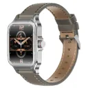 "XWatch-RM.Silver 1.78"" Curved AMOLED Fitness Tracker Smartwatch w/ BT Calling, IP68, Multi-Sport Modes, Health Sensors, Stainless Steel Casing." 