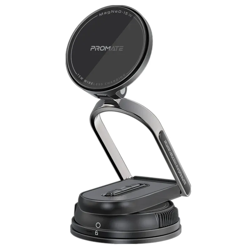 [MagNeo-15W] "MagNeo-15W 15W MagSafe Compatible Wireless Phone Charger Mount, for Dashboards & Windshield, Zinc Alloy Construction" 