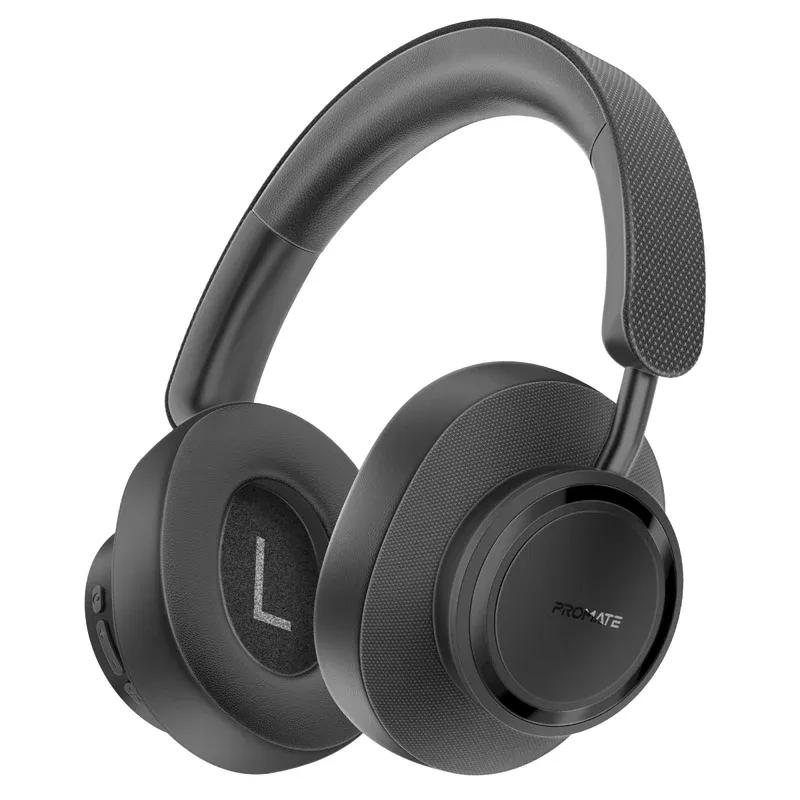 [Takt.Black] "Takt.Black High Fidelity Wireless Bluetooth V5.4 Headphones, 12hrs playtime, Fabric & Leather Construction" 