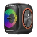 "Strike-40 40W Compact Hi-Fi Bluetooth Speaker w/ AUX/USB/TF/Handsfree, RGB Lights, IPX5 rating"