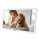 "Memoria-15.White 15.6"" Full HD Multimedia Digital Photo Frame, 32Gb built in storage, Wireless connectivity, USB/TF Card Support." 