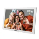 "Memoria-10.White 10.1"" Full HD Multimedia Digital Photo Frame, 16Gb built in storage, Wireless connectivity, USB/TF Card Support." 