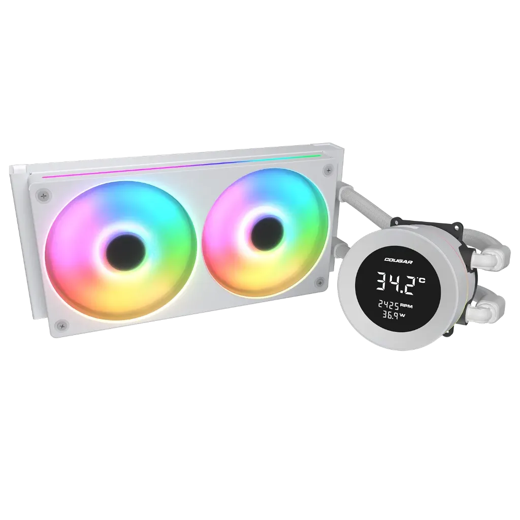 [3MPVA240.0002] Cougar cooling Poseidon Vistek ARGB 240 (White)