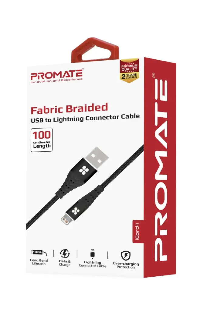 Promate iCord-1 USB - Lightning 2.4? 1 ? Black