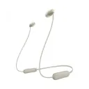 Sony WI-C100/CZ UC WI-C100 Wireless In-Ear Headphones with Neckband and Microphone for Hands Free Calling, TAUPE,