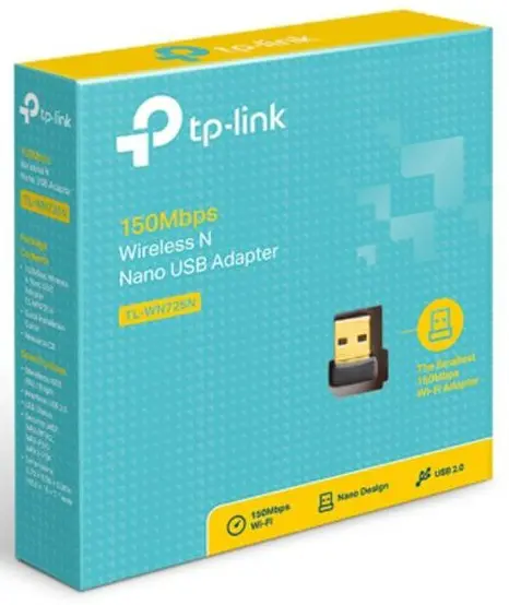 [TL-WN725N] 150Mbps Wireless N Nano USB Adapter