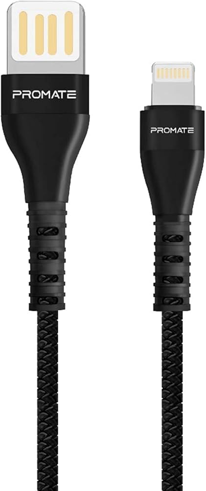 [VIGORAY-C.BLACK] 1.2m Braided USB-C Sync & Charge Cable with Fast Charging 2A Support, BLACK